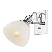Golden 3118-BA1 CH-OP - Yep by Golden Lighting Hines 1-light Vanity in Chrome and Opal Glass